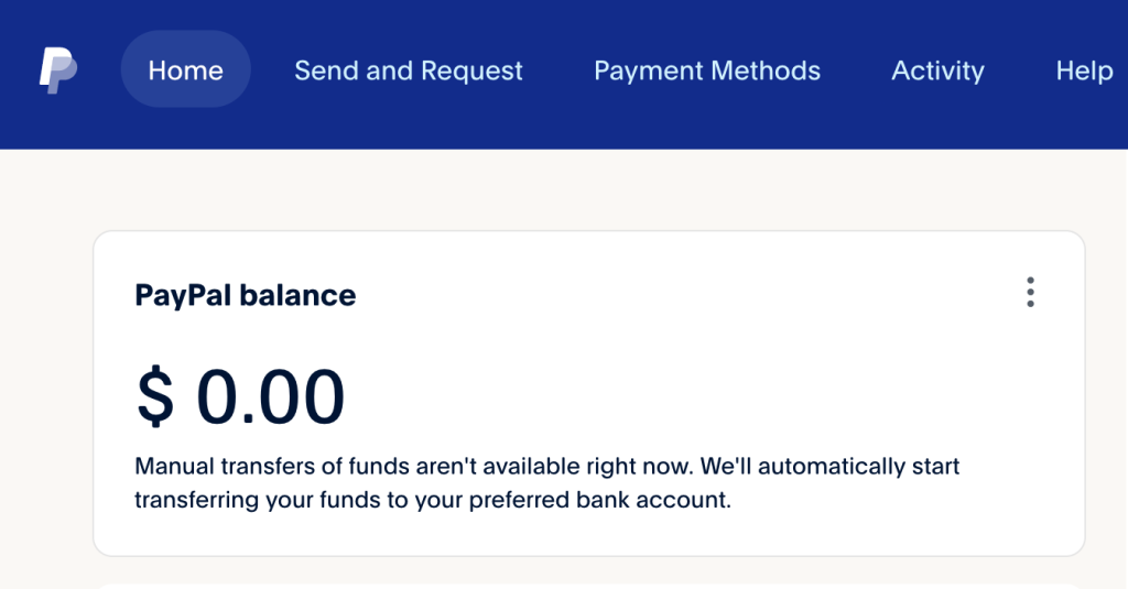 paypal balance