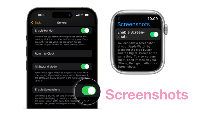 iwatch screenshots