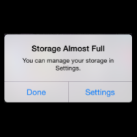 iphone storage almost full